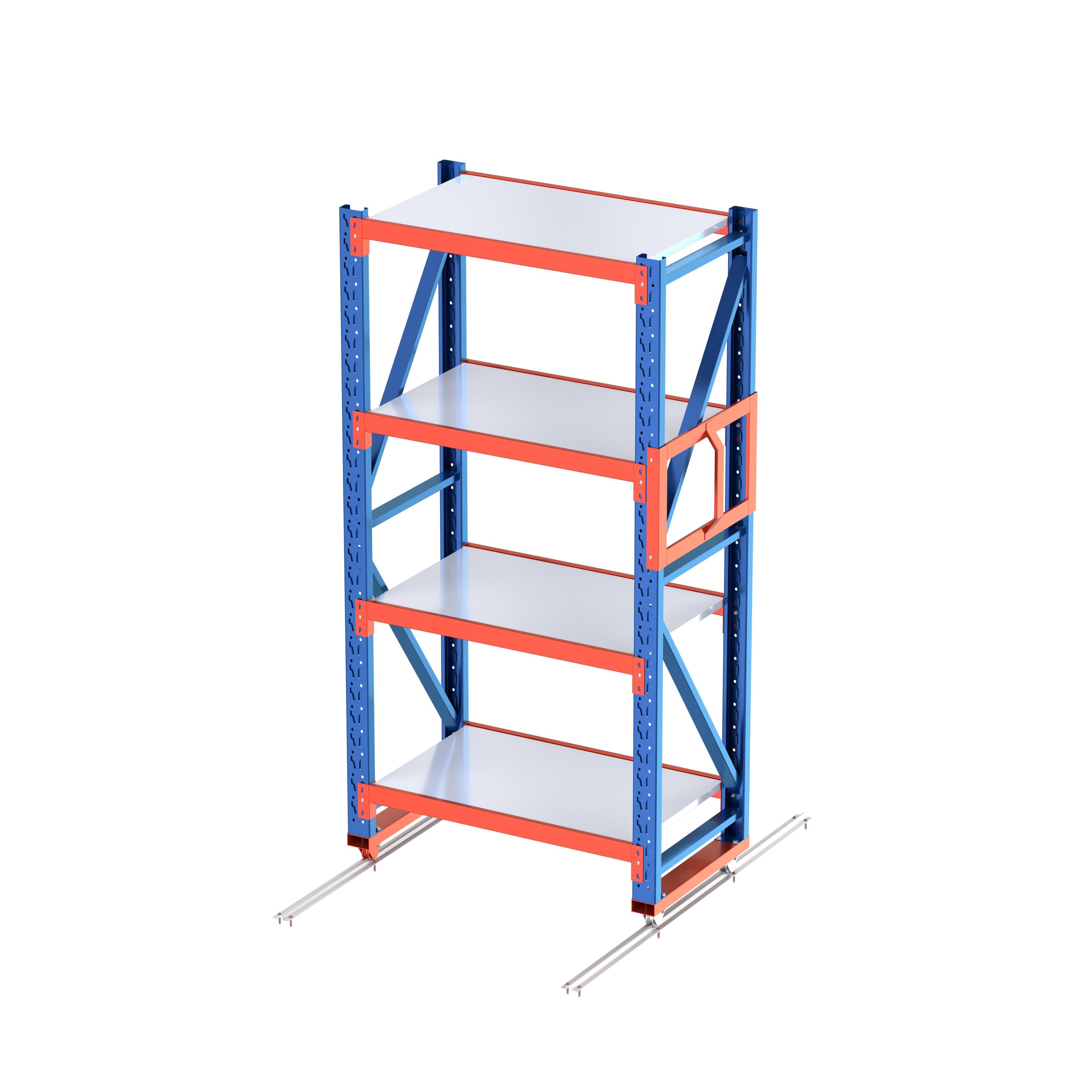 2.4m x 1.2m x 0.6m Heavy Duty Welded Steel Mobile storage Shelving