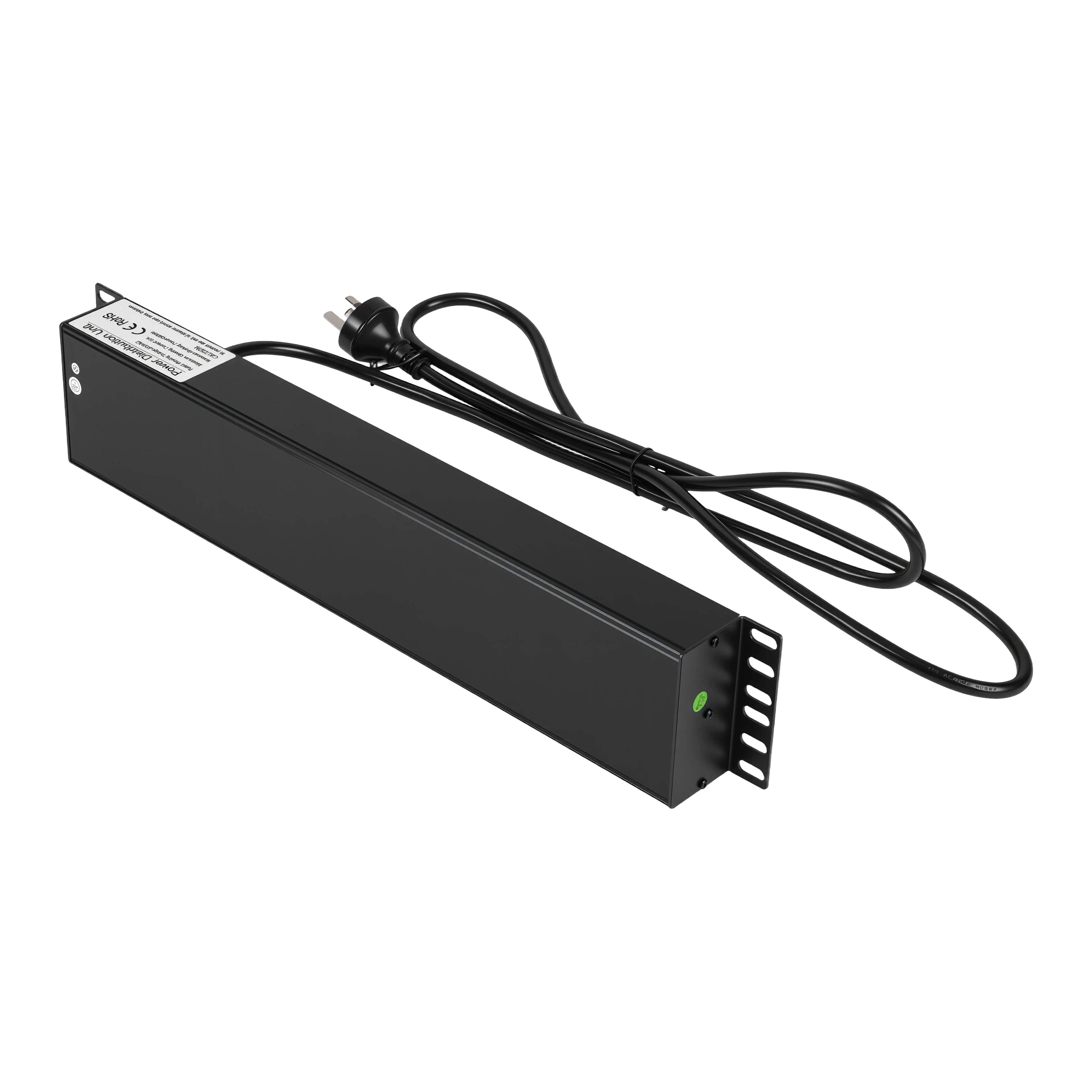 10 Way PDU Power Rail 10A 2RU Rack Mount Horizontal