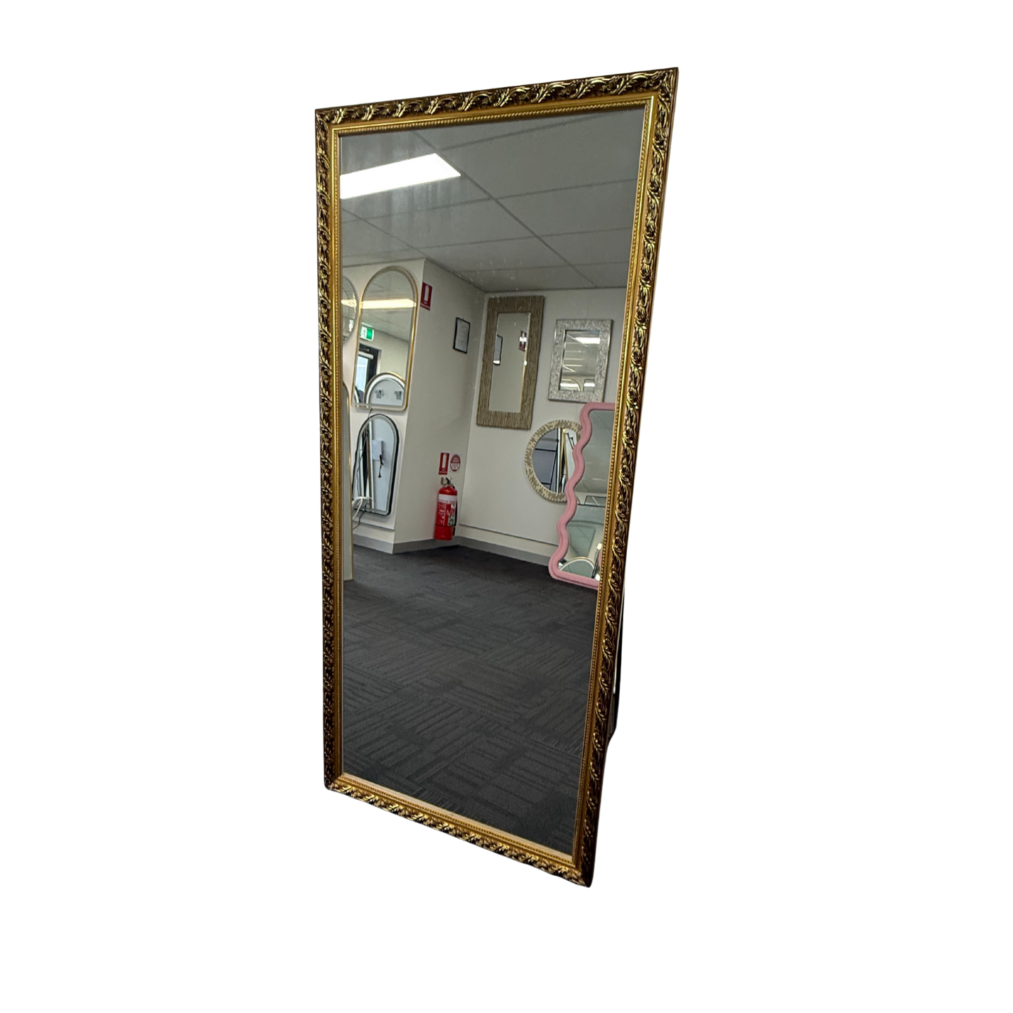 French Style Full Length Mirror 80cm x 180cm Gold Decorative Freestanding Dressing Mirror