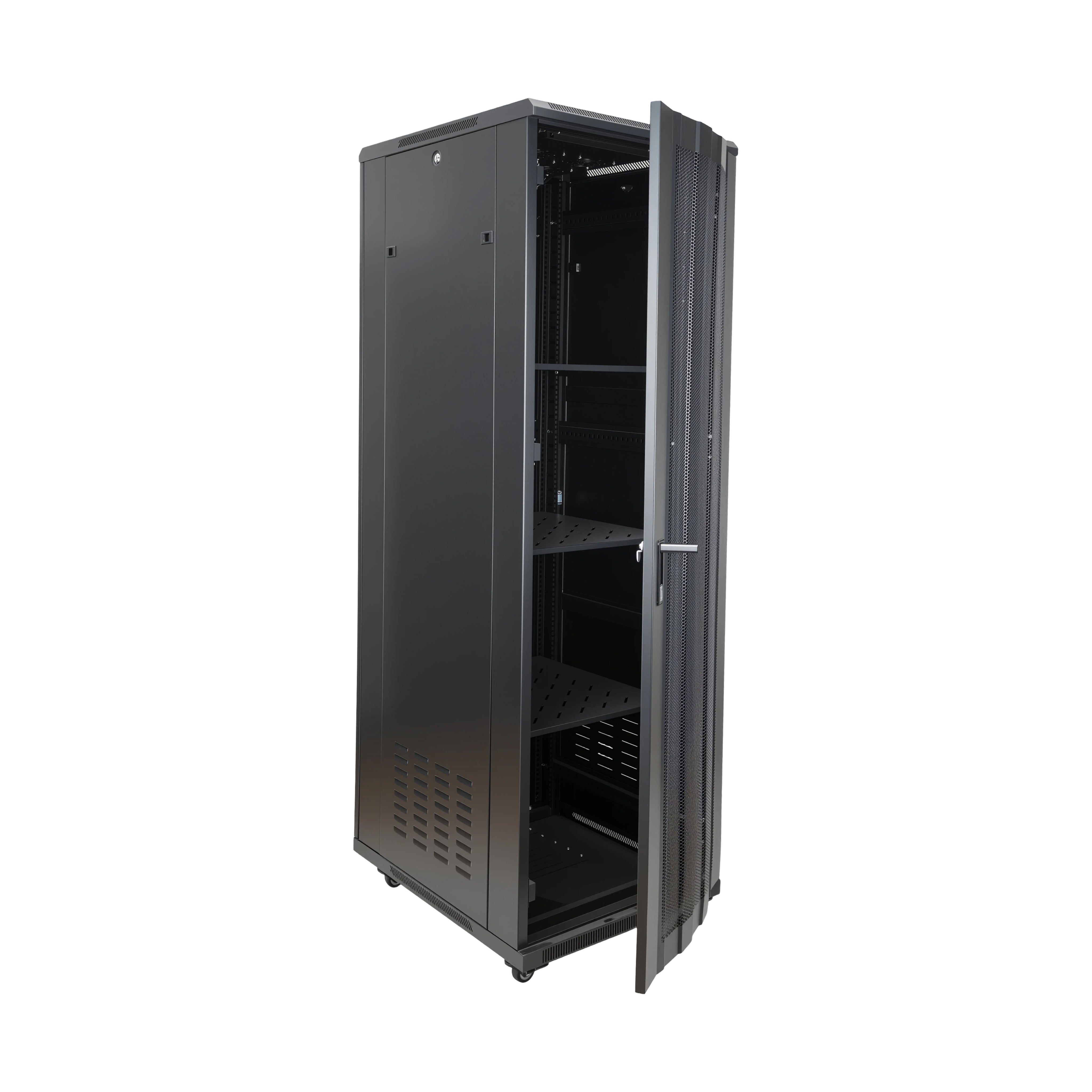 Curved 45RU Floor Standing Rack Cabinet 600W 800D 990H
