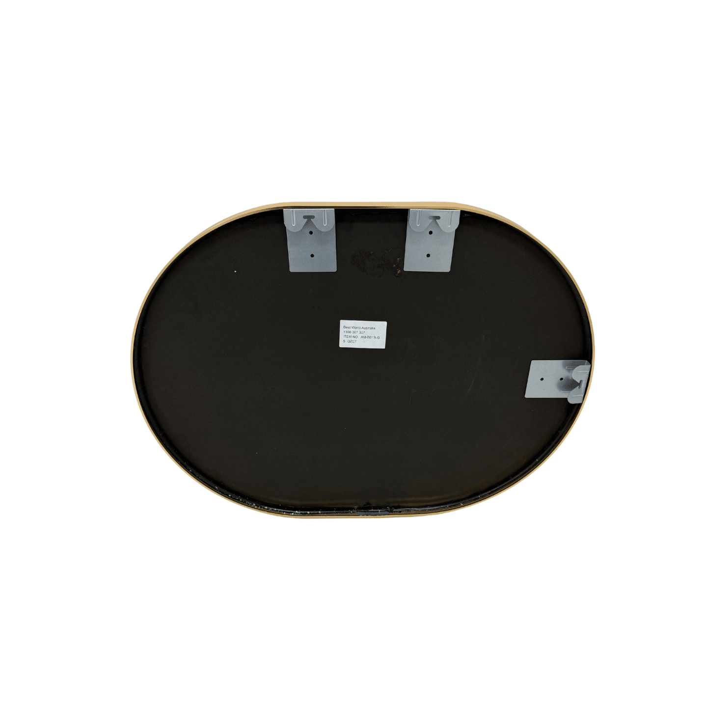Rose Gold Framed Oval Mirror Classic Decorative 60cm x 80cm Wall Mirror for Bedrooms, Bathrooms & Entryways