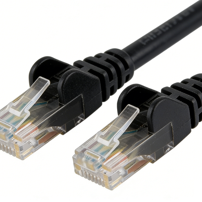0.3M CAT6 Patch Lead RJ45 Black