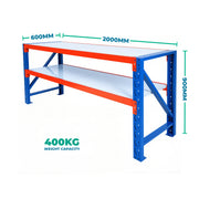Workbench Heavy-Duty 2.0m x 0.6m 0.9m height