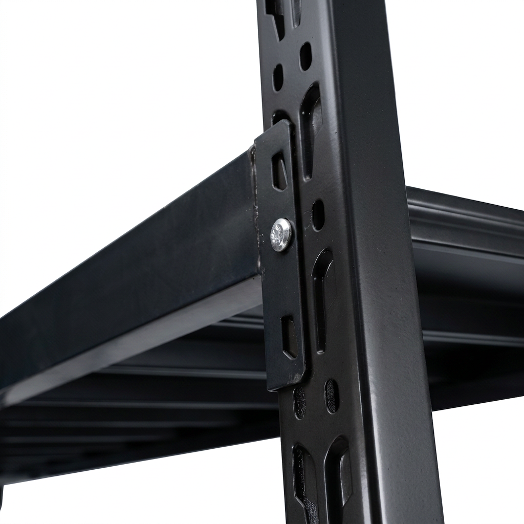 2.0m x 2.0m x 0.5m Basic Bolted Steel Shelving Black