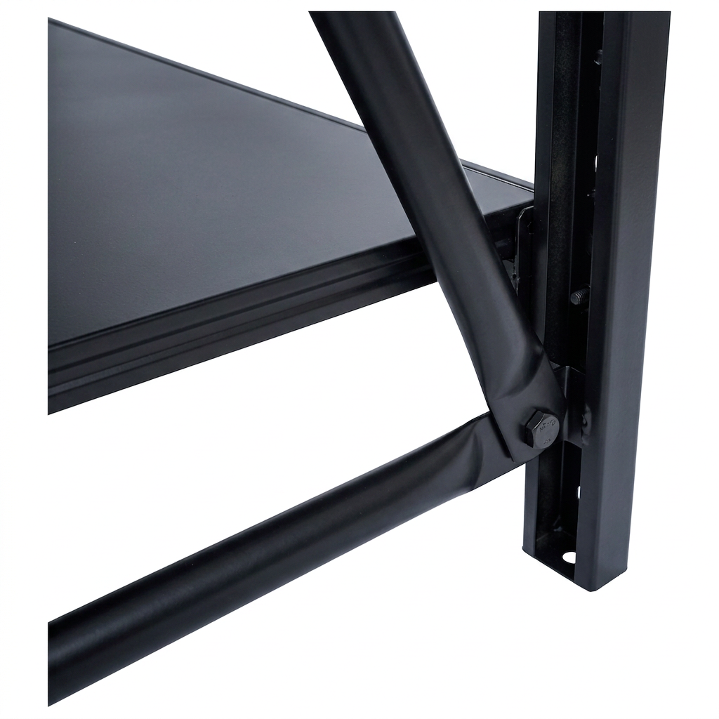 2.0m x 2.0m x 0.6m Basic Bolted Steel Shelving Black
