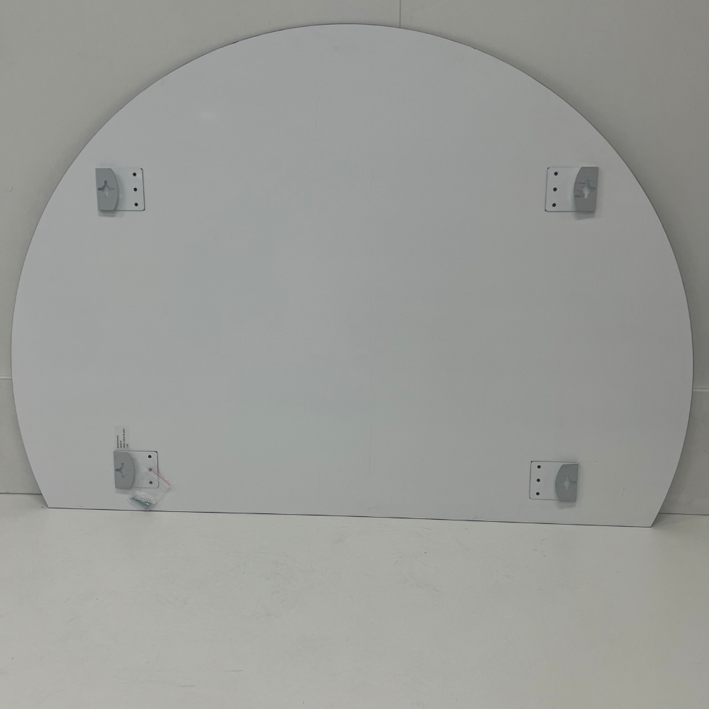 Right Cut Half Moon Wall Mirror 91cm x 130cm Frameless Decorative Mirror