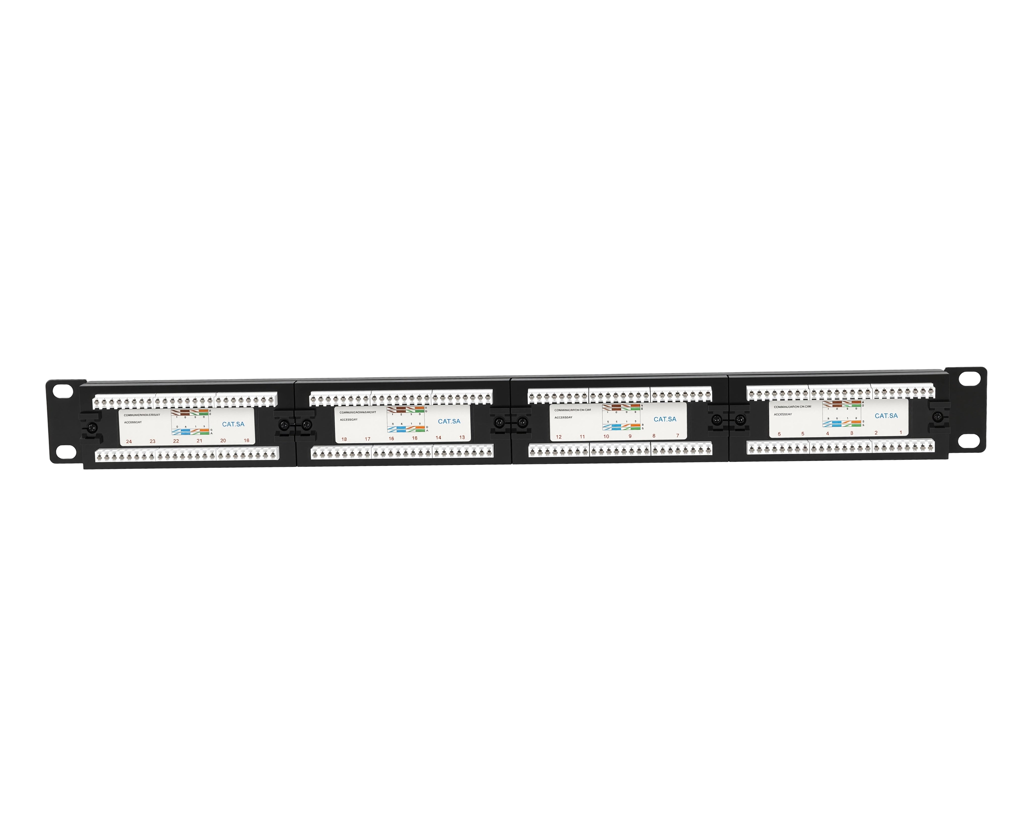 CAT6A 24 Port Patch Panel UTP 1RU 110 Type - image 11 of 12