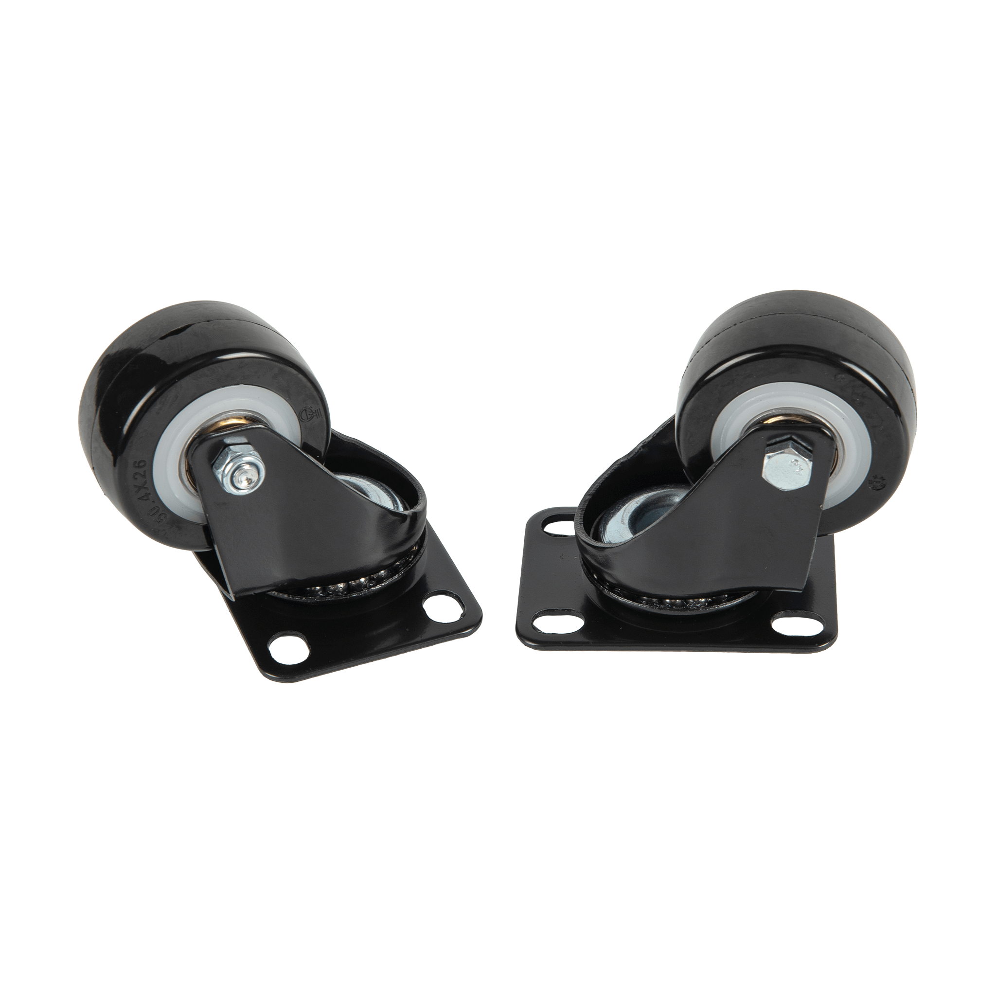 Castor Wheels for Wall Mount and Floor Standing Cabinets set of 4 - BW Only