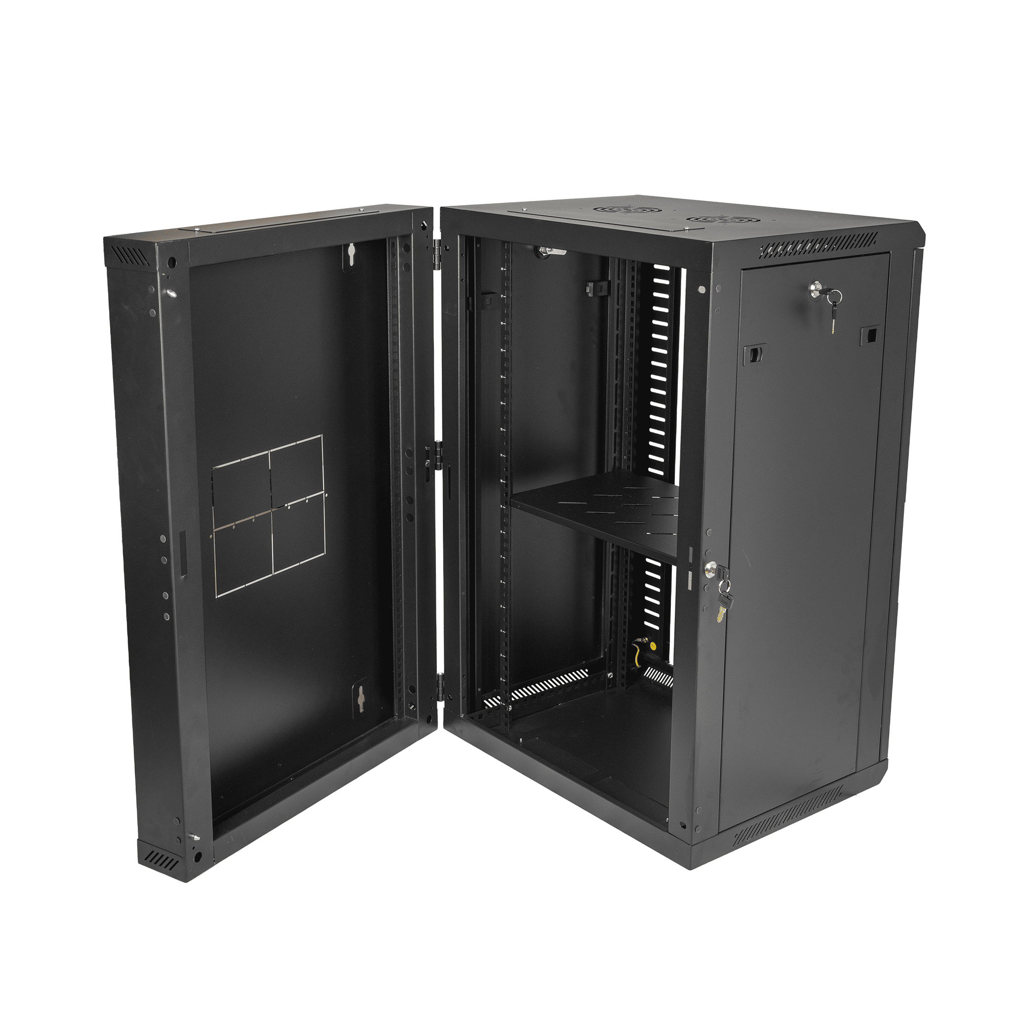 18RU Swing Wall Mount Rack Cabinet 550D 900H 600W