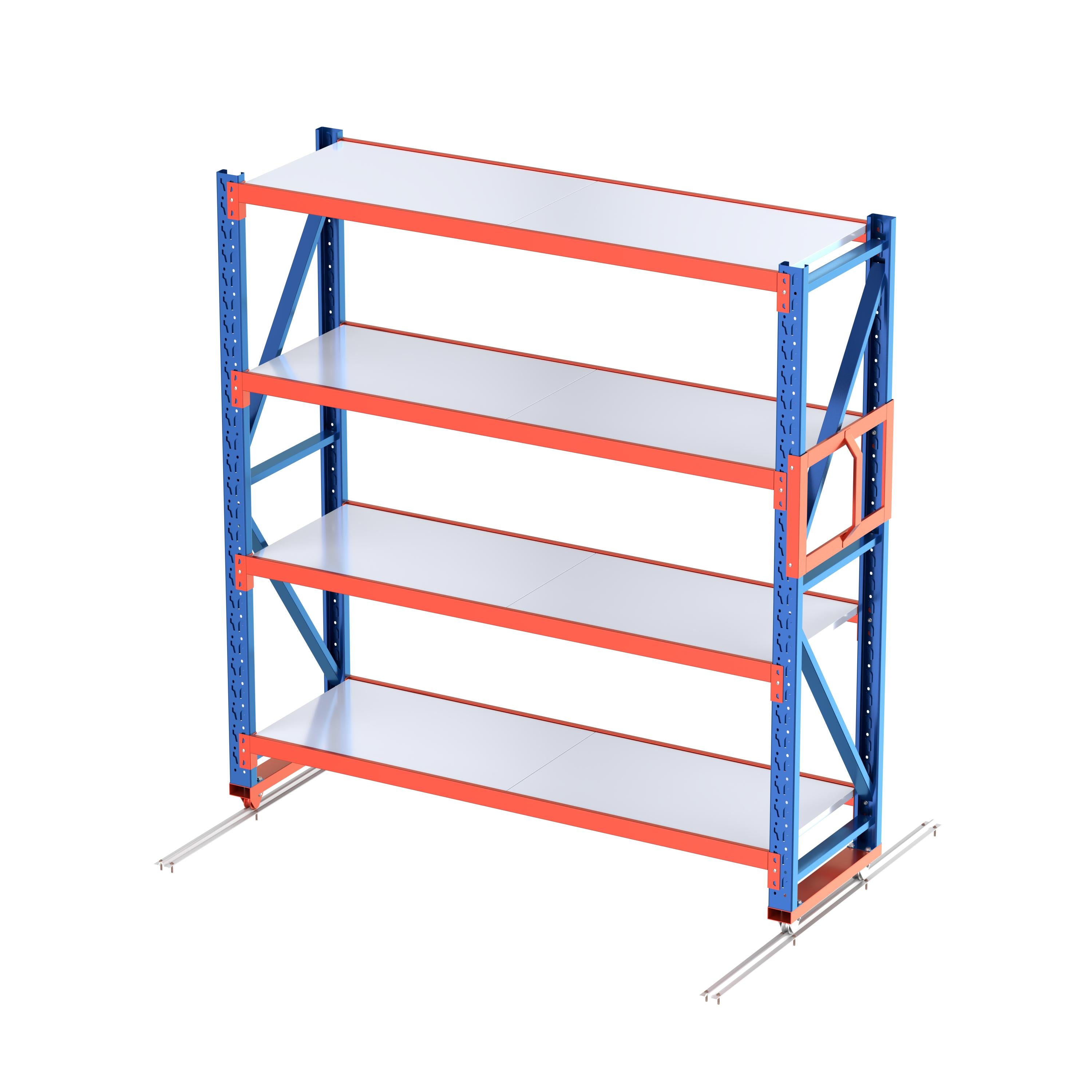2.4m x 1.5m x 0.6m Heavy Duty Welded Steel Mobile storage Shelving