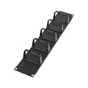 2RU Cable Management Panel Plastic Rings
