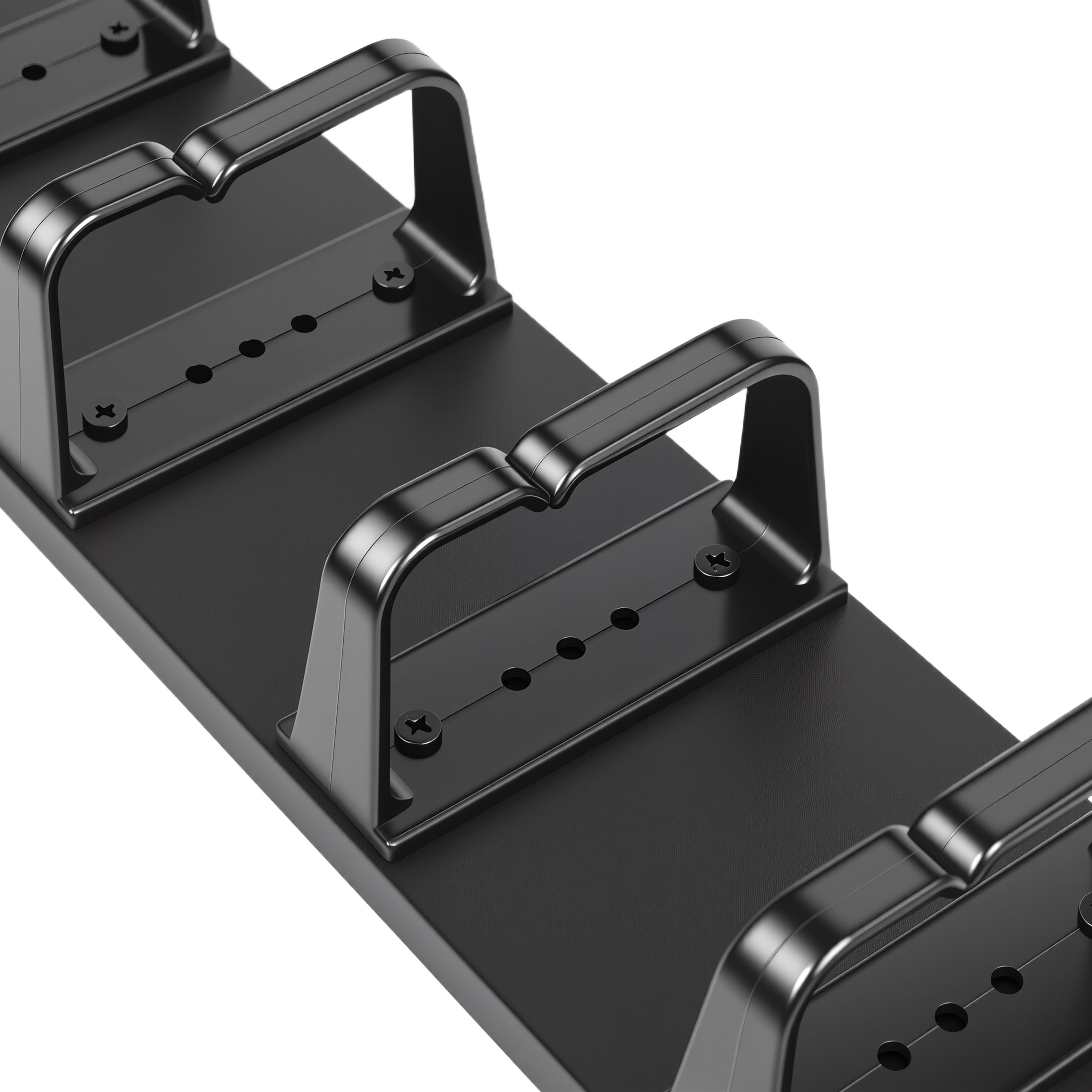 2RU Cable Management Panel Plastic Rings