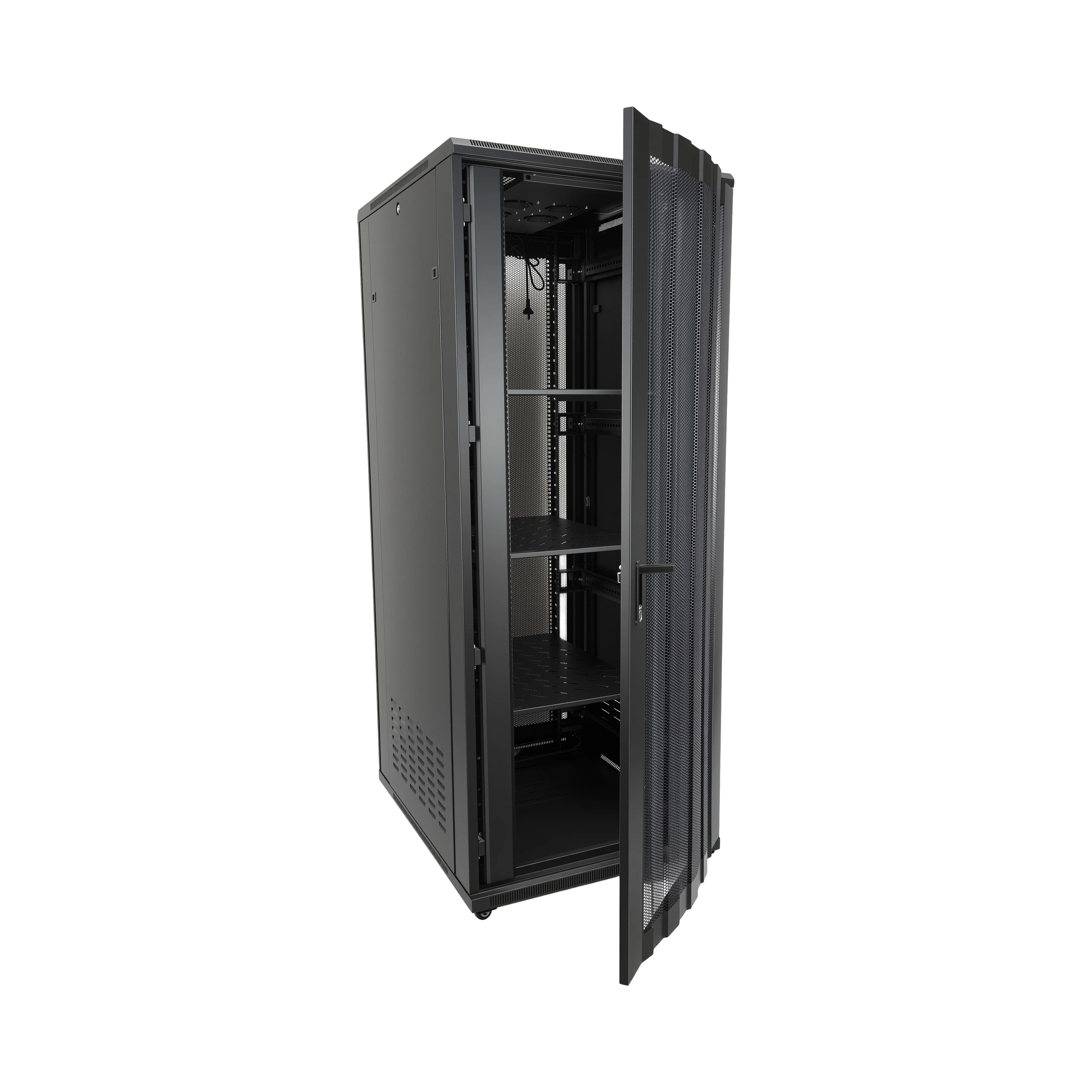 Curved 42RU Floor Standing Rack Cabinet 800W 1000D 990H