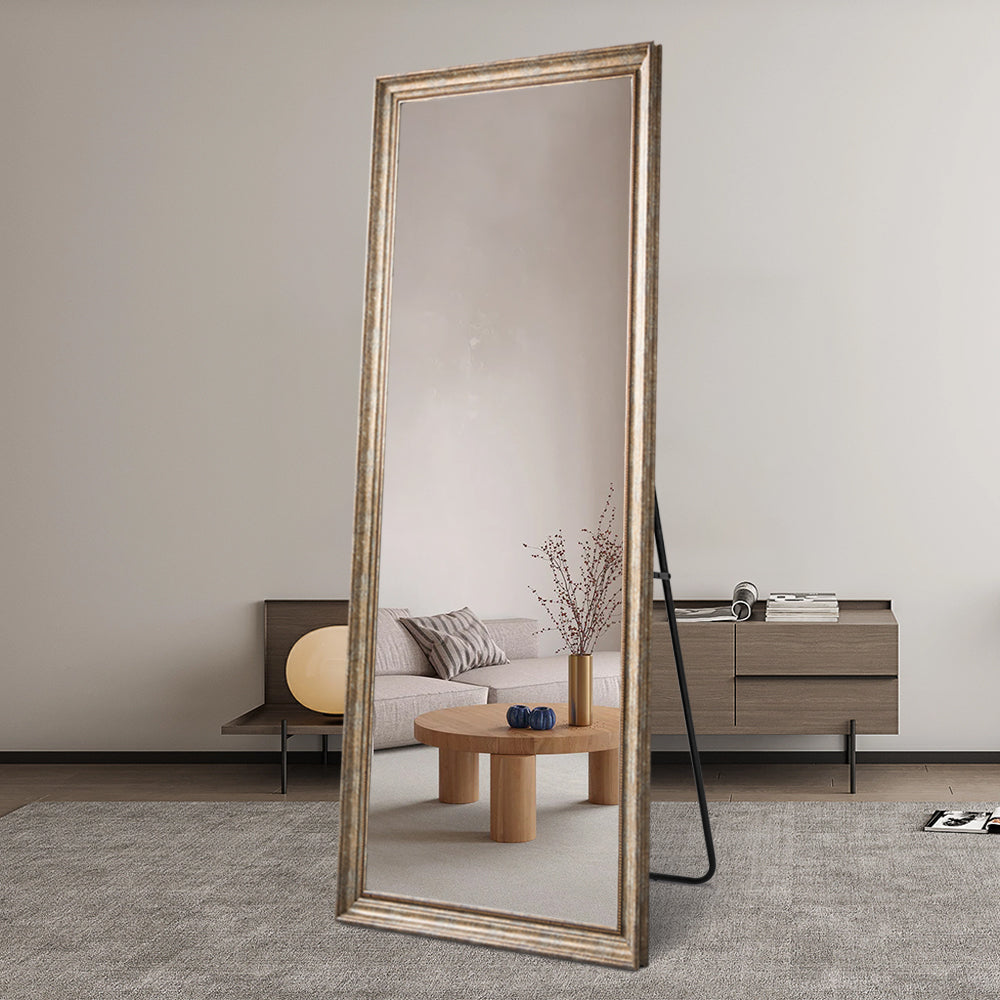 Retro Full Length 80cm x 180cm Bronze Frame Vintage Rectangular Dressing Mirror