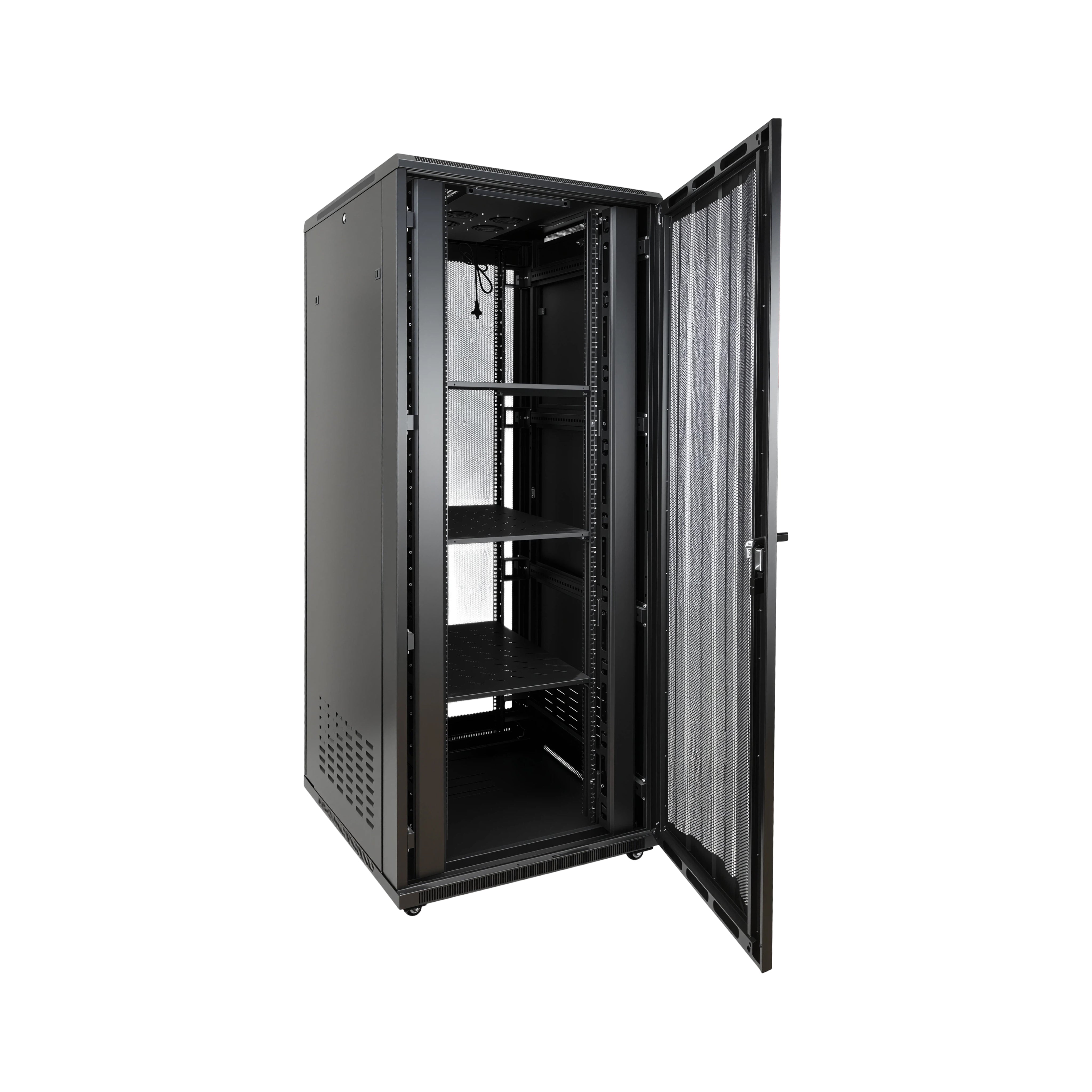 Curved 45RU Floor Standing Rack Cabinet 800W 1000D 990H