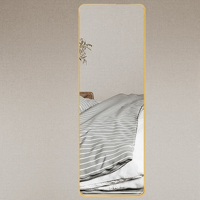 Full Length Freestanding Mirror 40cm x 150cm Gold Rounded Edge Dressing Mirror - image 5 of 6
