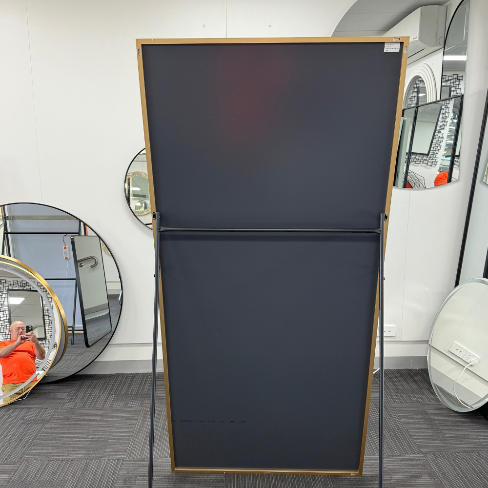 Rectangular Full Length Mirror 120cm x 220cm Gold Large Modern Floor Mirror