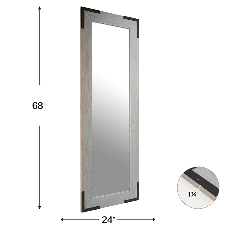 Spiegel Modern Full Height Mirror 173cm x 61cm Silver Grey Wall Mount Rectangular - image 7 of 7