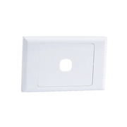 1 Gang Wall Plate for 1 Jack - BW Jacks Only