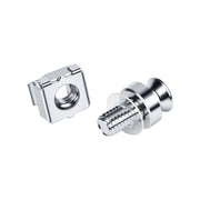M6 Cage Nuts and Screws Set Silver pack of 20