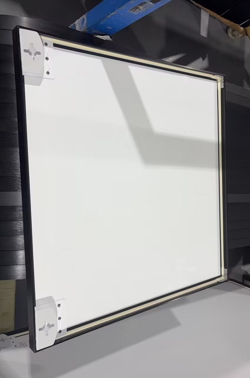 Black Framed Wall Mirror 60cm x 60cm Modern Decorative Square Mirror