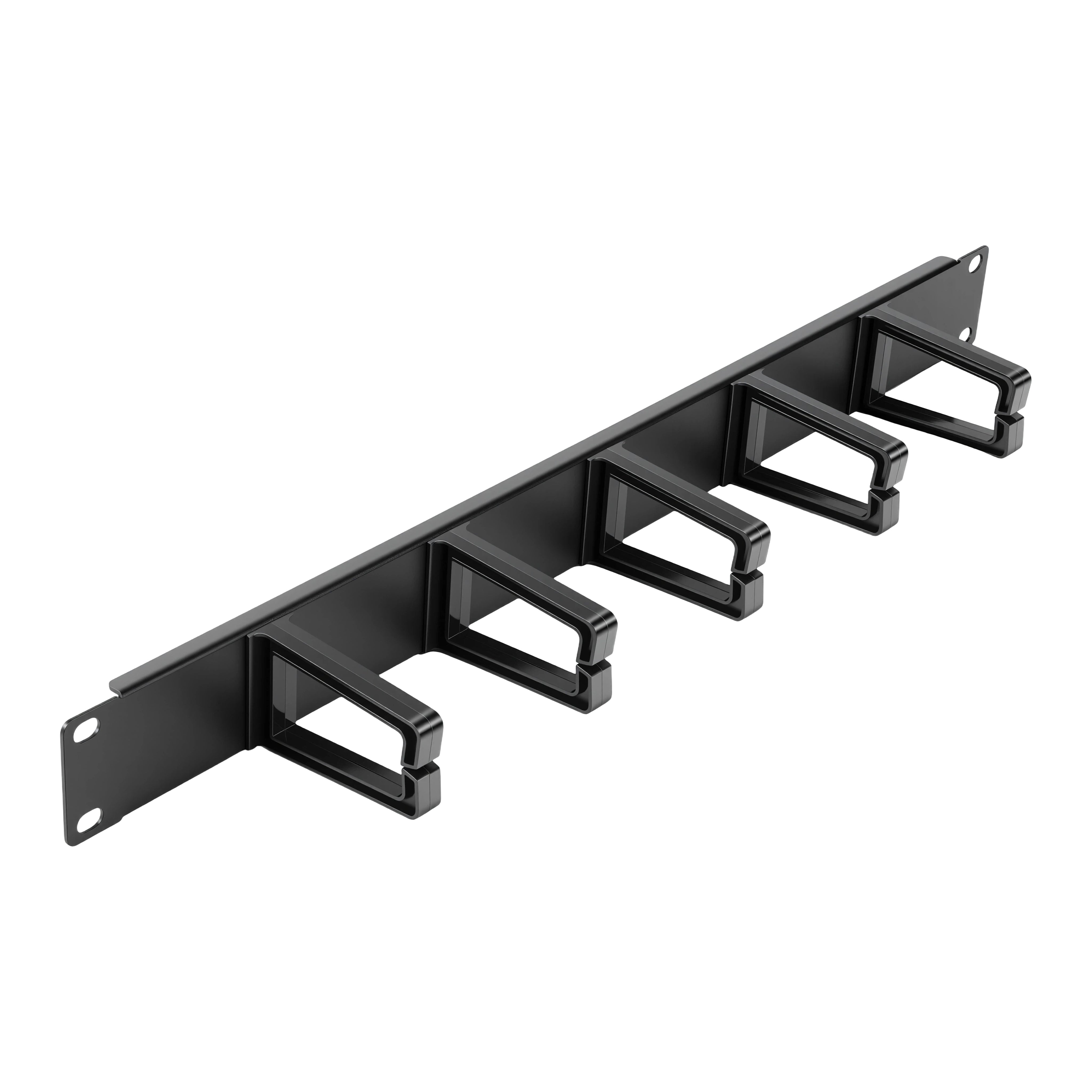 1RU Cable Management Panel Plastic Rings