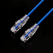 0.3M CAT6 Ultra Thin Patch Lead RJ45 Blue