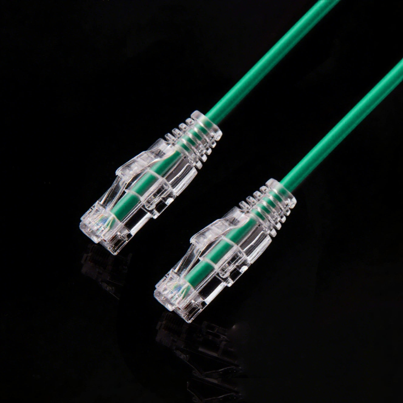 2.0M CAT6A Ultra Thin Patch Lead RJ45 Green