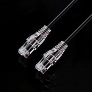 0.5M CAT6 Ultra Thin Patch Lead RJ45 Black