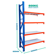 2.4m x 1.5m x 0.6m Heavy Duty Welded Steel Shelving Add-On