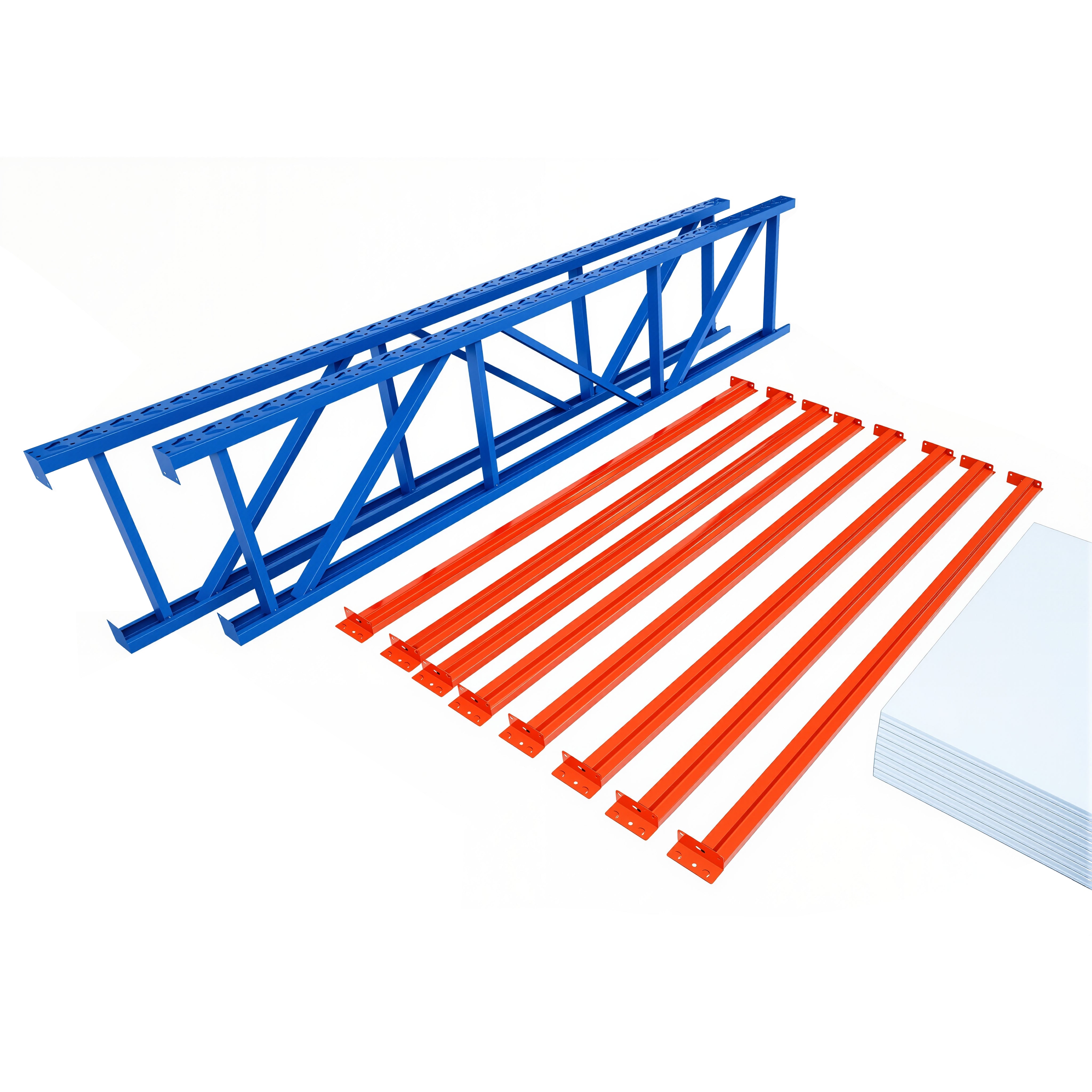 2.7m x 1.2m x 0.6m Heavy Duty Welded Steel Shelving