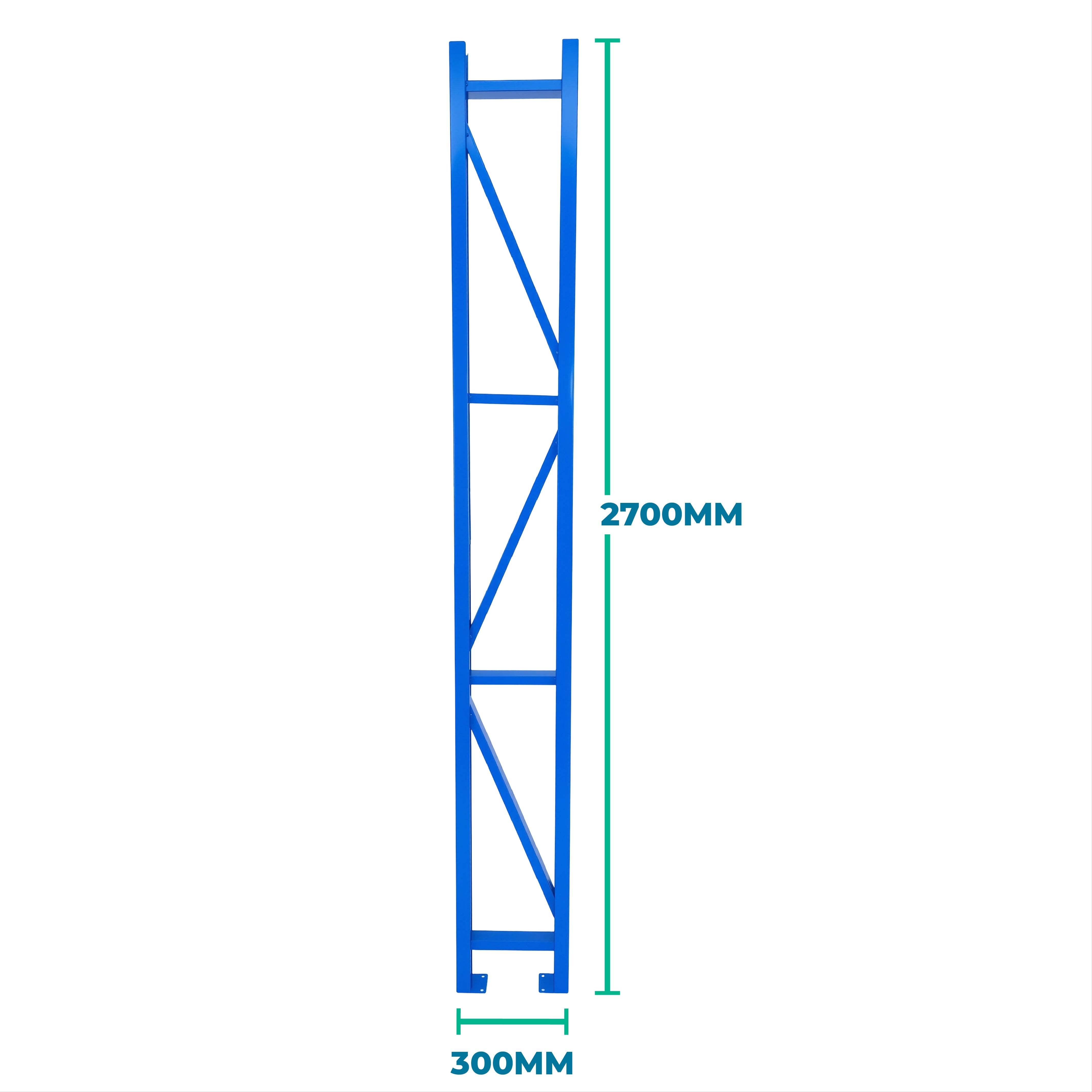Upright Frame Post 2.7M x 0.3M Welded 40x80 Dual