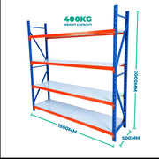 2.0m x 1.5m x 0.5m Basic Welded Steel Shelving
