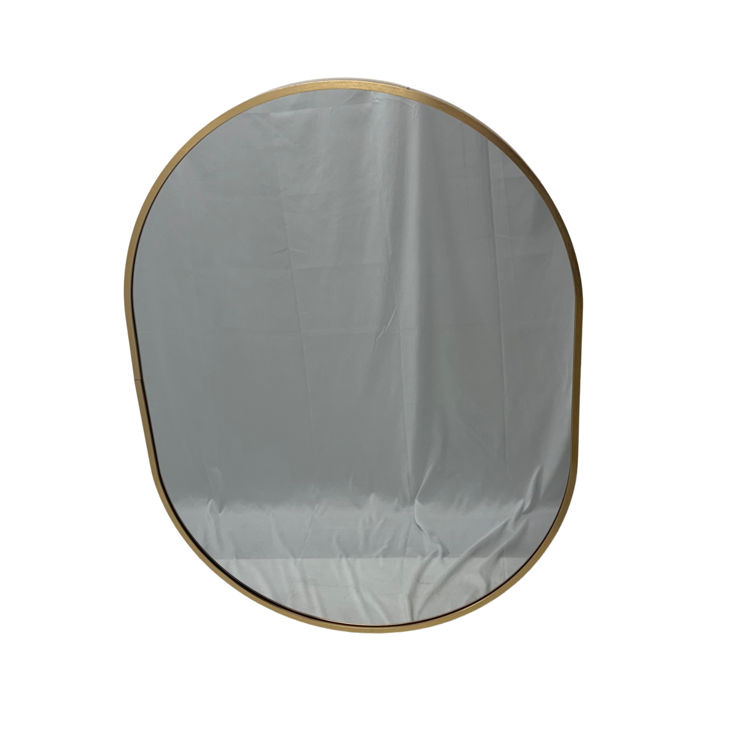 Rose Gold Framed Oval Mirror Classic Decorative 60cm x 80cm Wall Mirror for Bedrooms, Bathrooms & Entryways