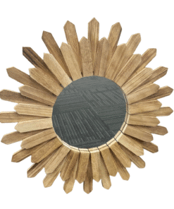 Paulownia Round Spike Mirror 46cm Self Paint
