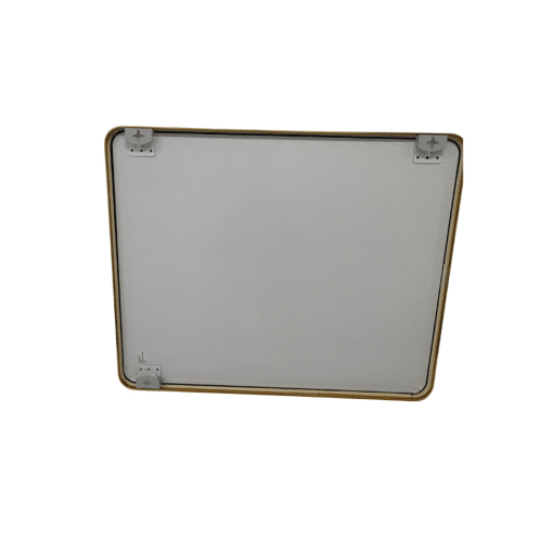Gold Framed Rounded Edge Wall Mirror Modern Rectangular 100cm x 80cm - Image 6