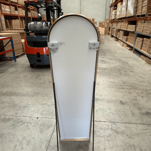 Rose Gold Arched Full Length Mirror 40cm x 150cm Minimalist Floor Mirror with Aluminium Frame - Image 5