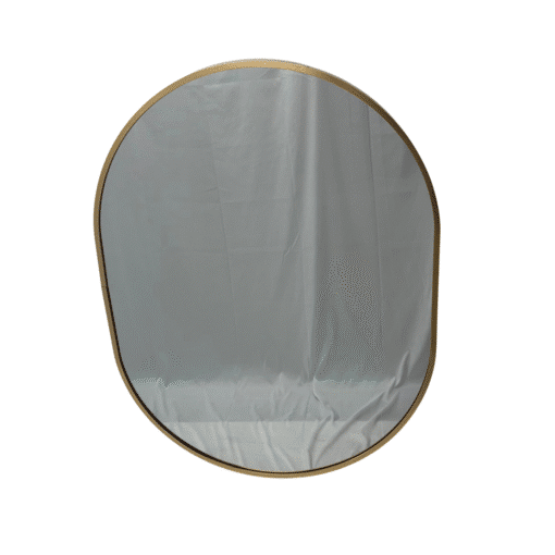 Rose Gold Framed Oval Mirror Classic Decorative 60cm x 80cm Wall Mirror for Bedrooms, Bathrooms & Entryways - Image 6