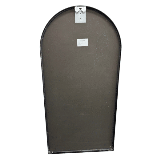 Arched Wall Mirror Black Aluminium Alloy Frame 60cm x 90cm Modern Full Body - Image 4