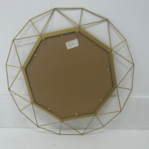 Besty Luxury Round Wall Mirror 80cm x 80cm Gold Metal Frame - Image 4