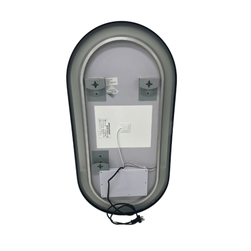 Oval LED Mirror 100cm x 50cm Gold Framed Frosted Defogger Dimmable - Image 7