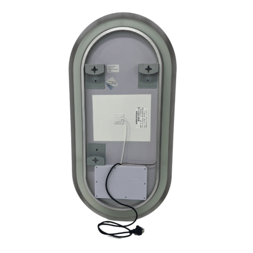 Oval LED Mirror Frameless Frosted Bathroom Mirror with Defogger & Dimmable 30mm LED Strip 90cm x 45cm - Image 7