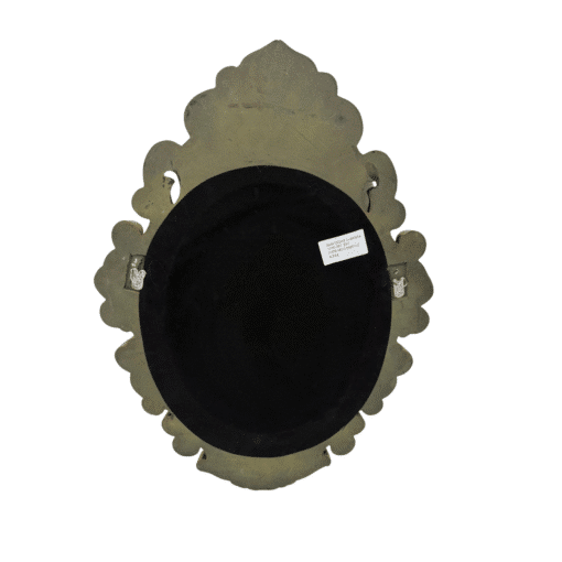 Oval Baroque Classic Wall Mirror 74cm x 54cm Gold Antique French Style - Image 4