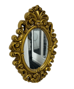 Oval Baroque Classic Wall Mirror 74cm x 54cm Gold Antique French Style