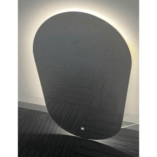 wStar Oval LED Mirror 90cm x 50cm Frameless Backlit Dimmable - Image 6