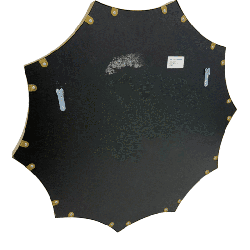 Round Gold Stainless Steel Frame 91cm Wall Mirror - Image 4