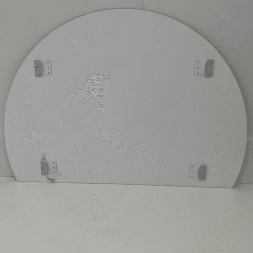 Right Cut Half Moon Wall Mirror 91cm x 130cm Frameless Decorative Mirror - Image 6