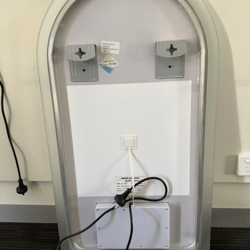 Arched LED Bathroom Mirror 100cm x 75cm Frameless Frosted Dimmable Anti Fog Defogger - Image 8