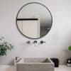 Round Timeless Mirror 100cm x 100cm Black