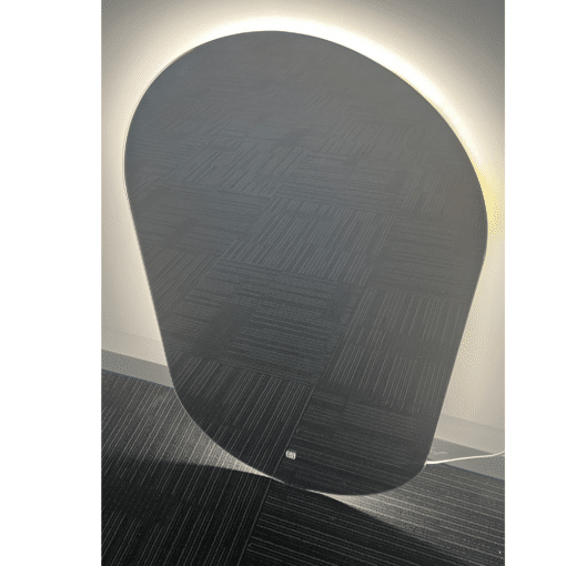 wStar Oval LED Mirror 90cm x 50cm Frameless Backlit Dimmable - Image 2